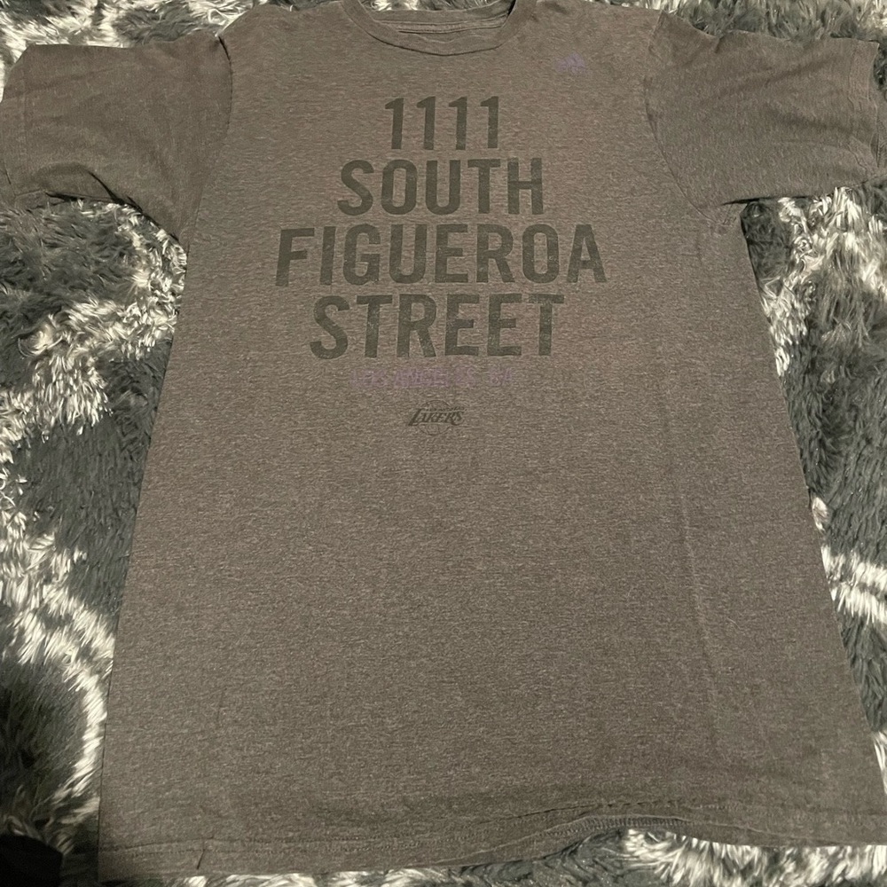 Adidas lakers tee shirt